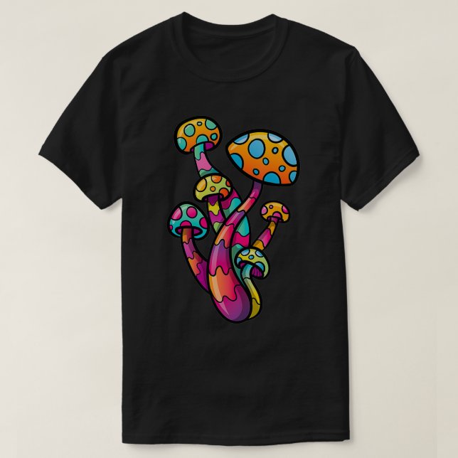 Camiseta Psicodélico Mushroom Lover Trance House Rave Party (Frente do Design)