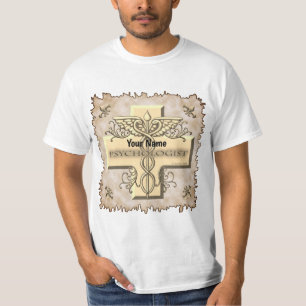 Camiseta Psicóloga Cross Caduceus