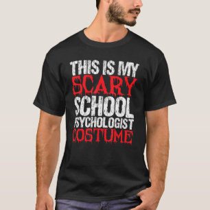 Camiseta Psicóloga da Escola Assustadora do Halloween