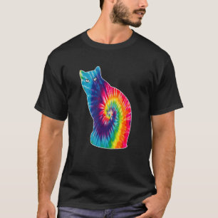 Camiseta Psicologia do Tie Dye Spiral Cat