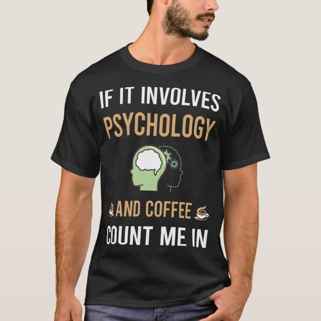 Camiseta Psicólogo de Café e Psicologia (Frente)