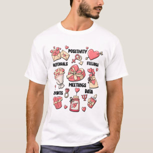 Camiseta Psicólogo do dia de os namorados Escolar Psycholog