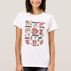 Camiseta Psicólogo do dia de os namorados Escolar Psycholog