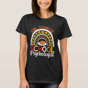 Camiseta Psicólogo Escolar Grato Psicologia Arco-íris Gr