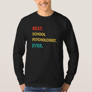 Camiseta PSICÓLOGO ESCOLAR Retro Melhor PSICÓLOGO ESCOLAR