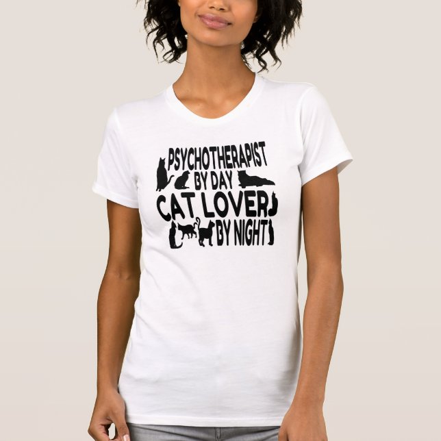 Camiseta Psicoterapeuta do Cat Lover (Frente)