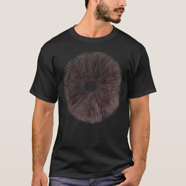 Camiseta Psilocybe Cubensis Psychedelic Mushroom Spore Prin (Frente)