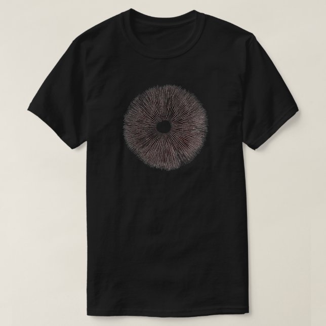 Camiseta Psilocybe Cubensis Spore Print (Frente do Design)