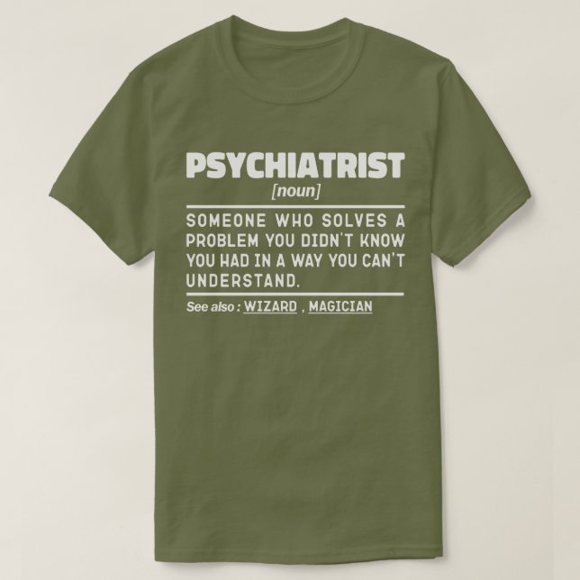 Camiseta Psiquiatra Noun Psychiatry Student Graduação (Frente do Design)