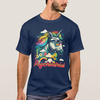 Camiseta Psiquiatra Rainbow Unicorn
