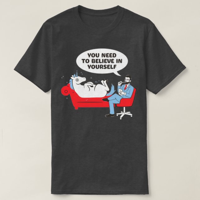 Camiseta Psiquiatria do Unicórnio (Frente do Design)