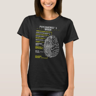 Camiseta Psiquiatria Psiquiatria Psiquiatria Médica Cérebro
