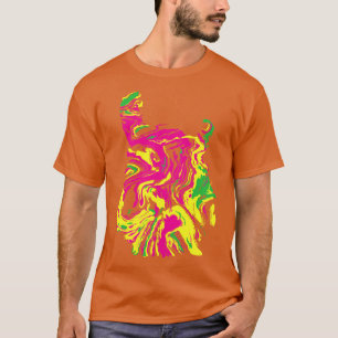 Camiseta Psíquica do guitarra Swirl