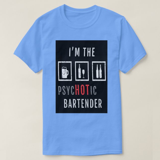 CAMISETA PSIQUTIC BARTENDER (Frente do Design)