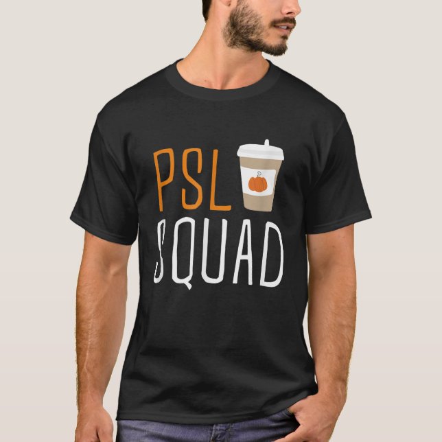 Camiseta PSL Squad Pumpkin Spice Latão Fall Autumn Ha (Frente)