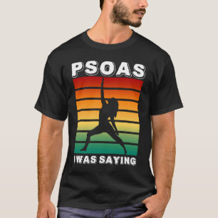 Camiseta Psoas Eu Estava Dizendo Terapia Terapêutica De Mas