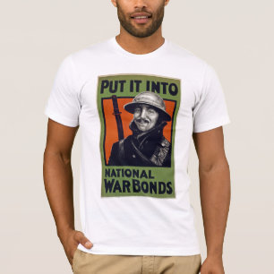 Camiseta Psto lhe em ligações de guerra nacionais