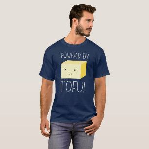 Camiseta Psto pelo Tofu com o Tofu de sorriso ilustrado