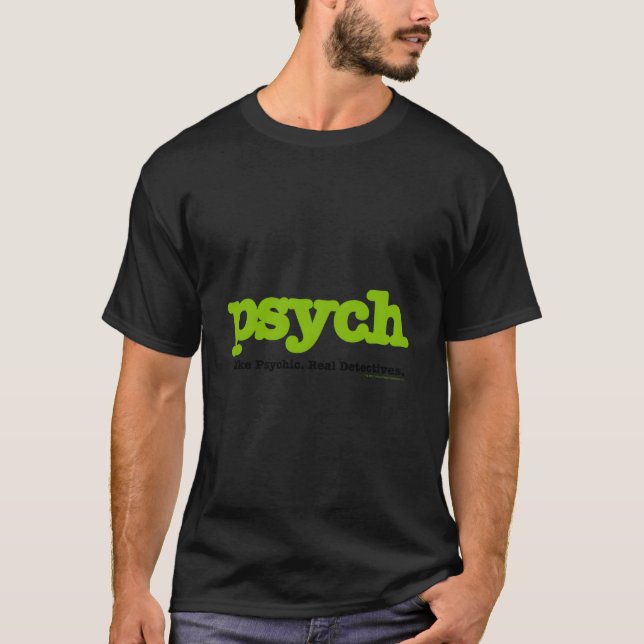 Camiseta Psych Fake Psychic Real Detectives (Frente)