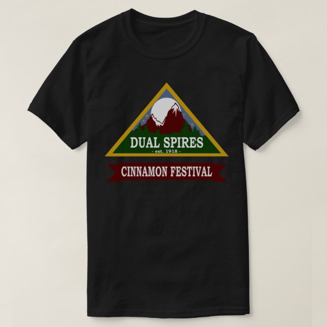 Camiseta Psych - Festival Cinnamon de dupla espiral - T- es (Frente do Design)
