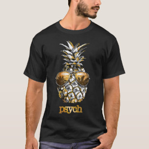 Camiseta PSYCH King Pineapple Fruta Incrível Óculos de sol 