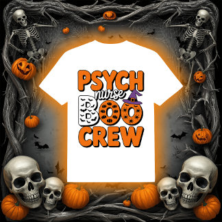 Camiseta Psych Nurse BOO Crew | Halloween RN