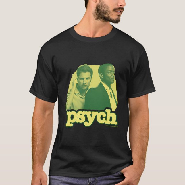 Camiseta Psych Shawn Spencer E Gus (Frente)