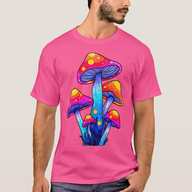 Camiseta Psychedelic Festival Raver Edm Dj Mushroom (Frente)