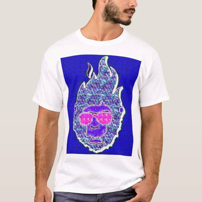 Camiseta Psychedelic Flame Face Tee (Frente)