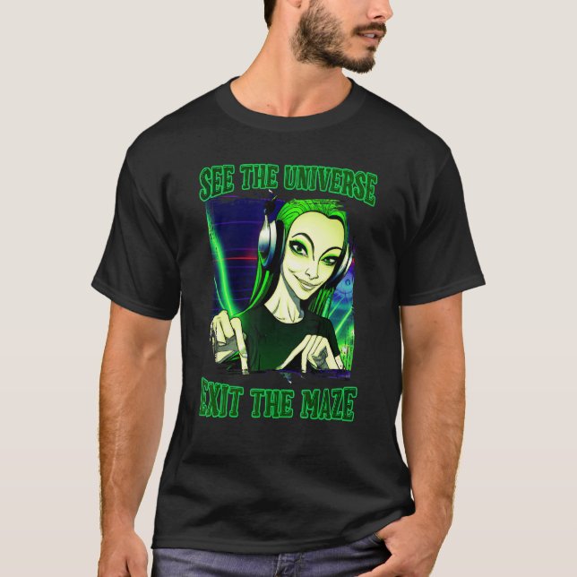 Camiseta Psychedelic Goa Om Psy Trance Darkpsy Rave (Frente)