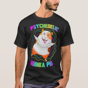 Camiseta Psychedelic Guiné Pig Cavy Pet Owner DJ EDM Techn