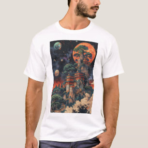Camiseta Psychedelic Ukiyo-e Baobab Bonsai