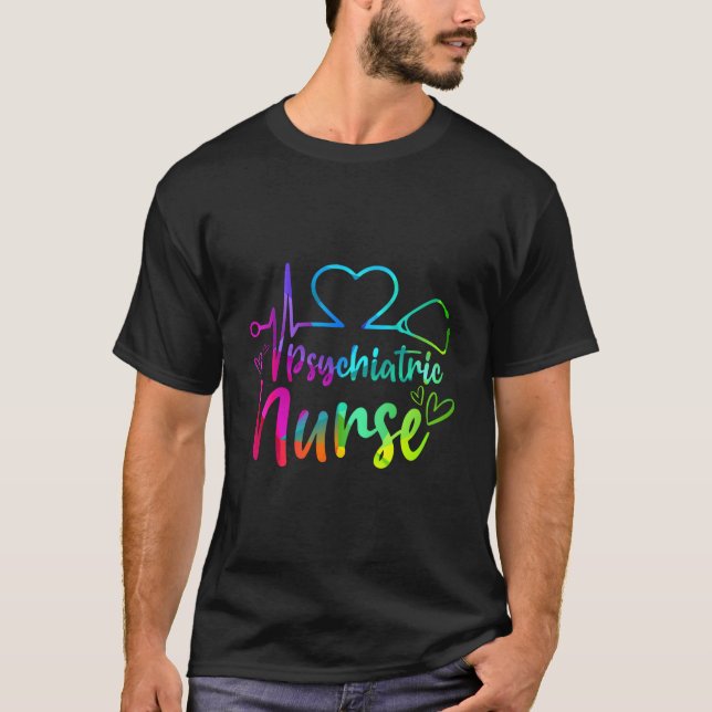 Camiseta Psychiatric Nurse Week Rn Tal Health Nursing Schoo (Frente)