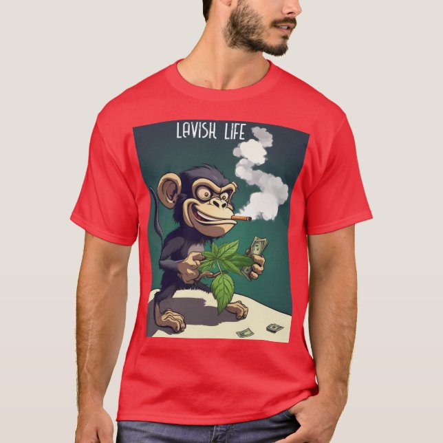 Camiseta psycho Monkey Lavish T- Shirt  (Frente)