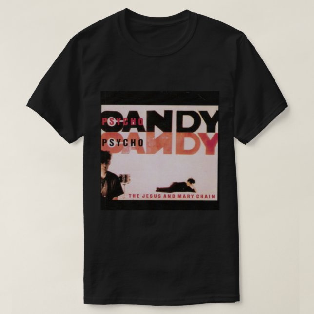 Camiseta Psychocandy - O T-S Clássico de Jesus e Maria em C (Frente do Design)