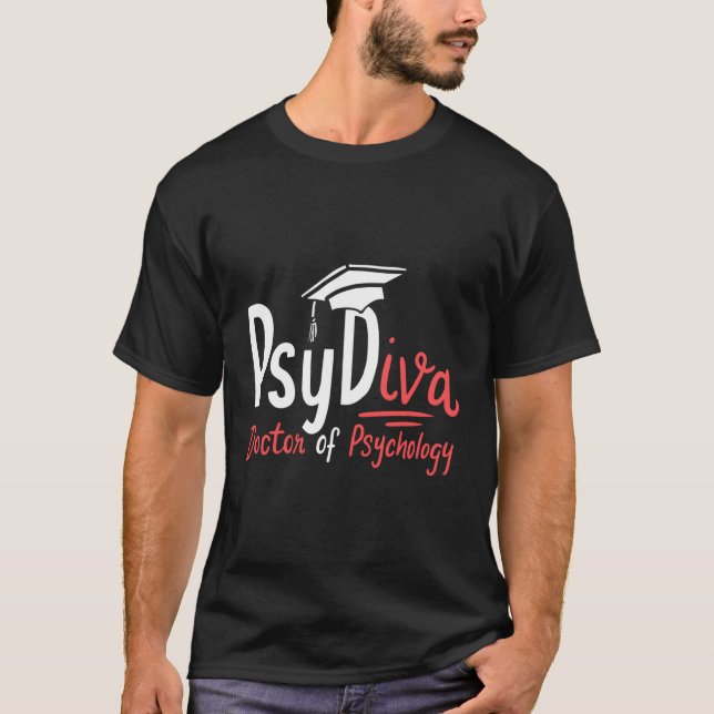 Camiseta Psydiva Doutor Em Psicologia Psicóloga (Frente)