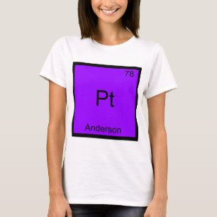 Camiseta Pt - Anderson - Símbolo de Elemento de Química F