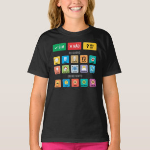 Camiseta PT-BR Autismo AAC PECS Apontando Comunicação 02