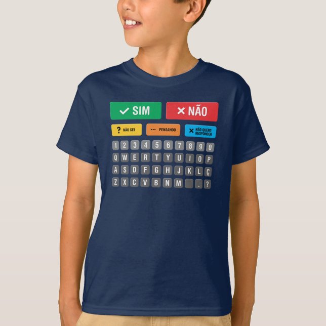 Camiseta PT-BR Autismo AAC PECS Apontando Comunicação 05 (Frente)