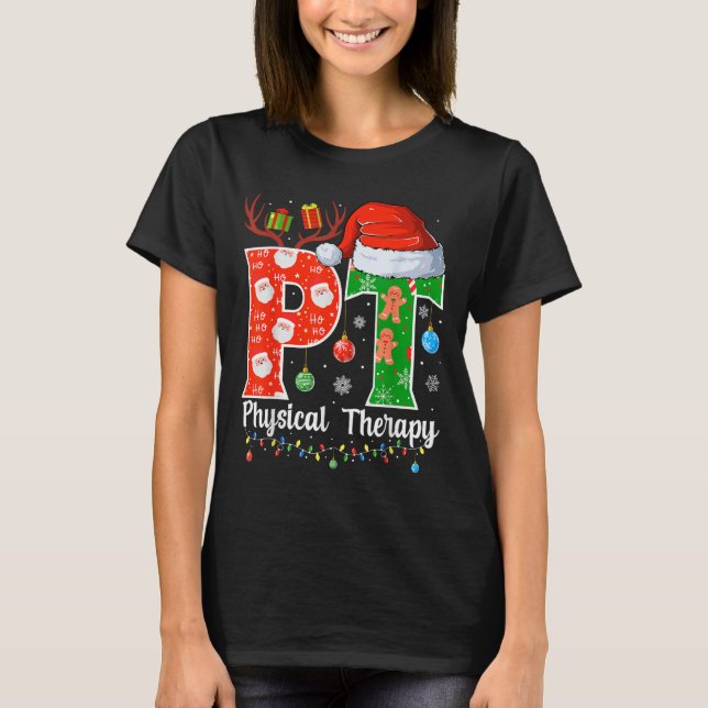 Camiseta Pt Christmas Physical Therapy Christmas Pt Xmas  (Frente)