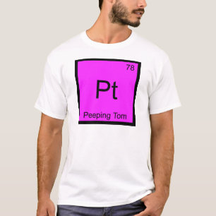 Camiseta Pt - Símbolo de Elemento de Química do Tom - Camis
