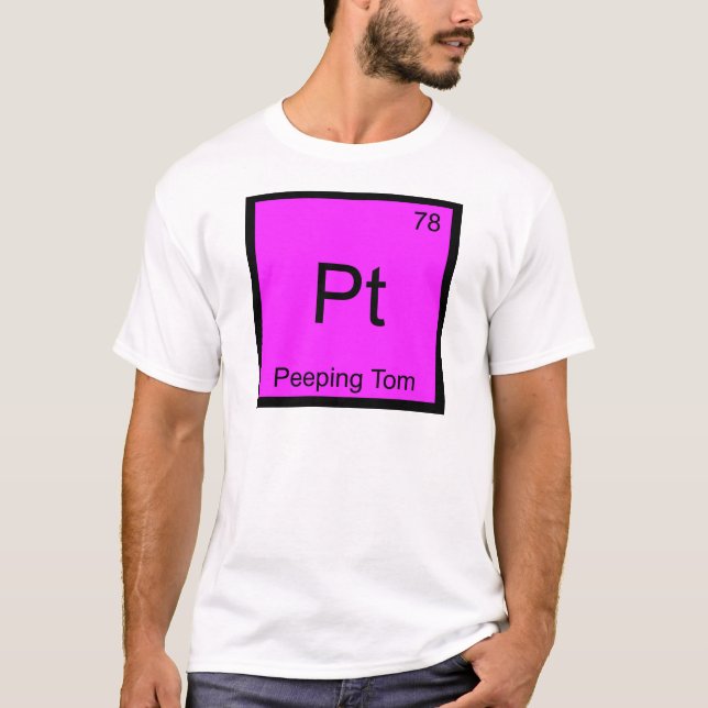 Camiseta Pt - Símbolo de Elemento de Química do Tom - Camis (Frente)