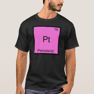 Camiseta Pt - Símbolo de Elemento de Química Engraçado P