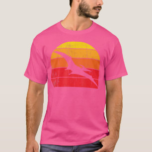 Camiseta Pteranodon Vintage Retro Sunset Gift Para Dinossau