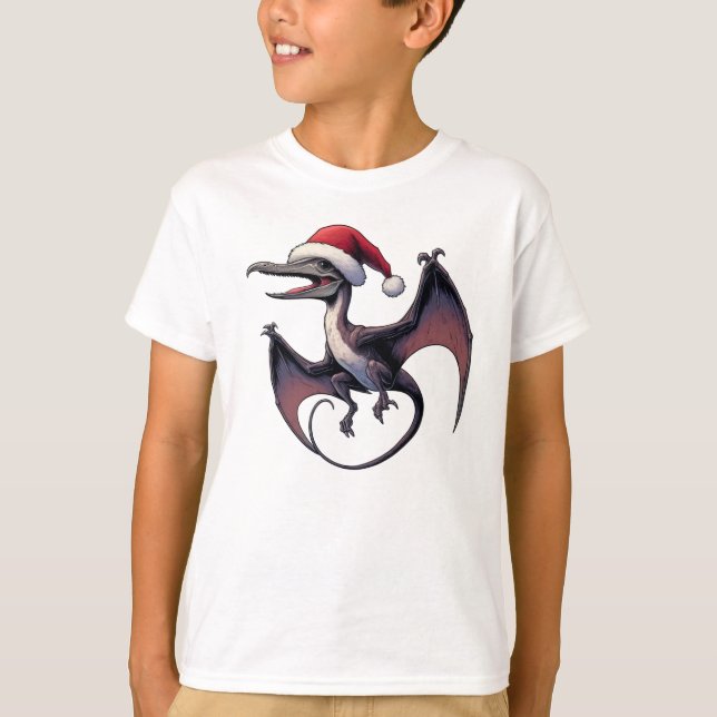 Camiseta Pterodactyl de Natal (Frente)