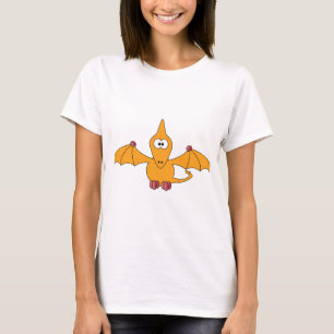 Camiseta Pterodactyl dos desenhos animados (amarelo)