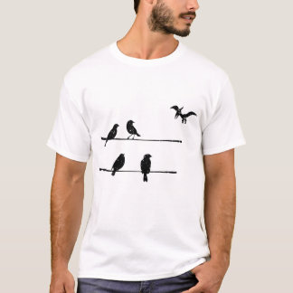Camiseta Pterodátilos de aves no fio - Dinossauro Aviano