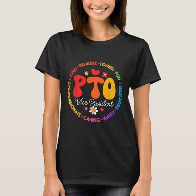 Camiseta Pto Vice President Back To School Matching Parent  (Frente)