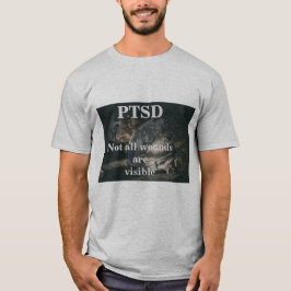 Camiseta PTSD. Não todas as feridas são visíveis