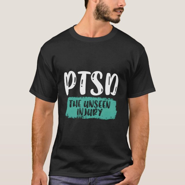 Camiseta Ptsd O Ferido Não Visto - Perturbação De Estresse  (Frente)